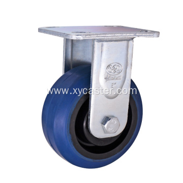 Heavy duty Rigid Caster 5Inch Rubber wheel caster